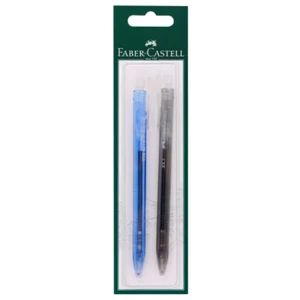 Długopis RX5 0,5 mm FABER-CASTELL niebieski + czarny 2 sztuki