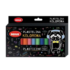 Plastelina 12 kolorów Rexus Teens