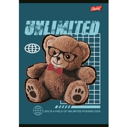Unipap zeszyt okładka laminowana A5, 60 kartek, krata, lakier miejscowy, Unlimited Bears 1779184733281-nbphhs.png