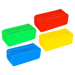 Piórnik silikonowy czterokomorowy Gimboo 200x80x75 mix