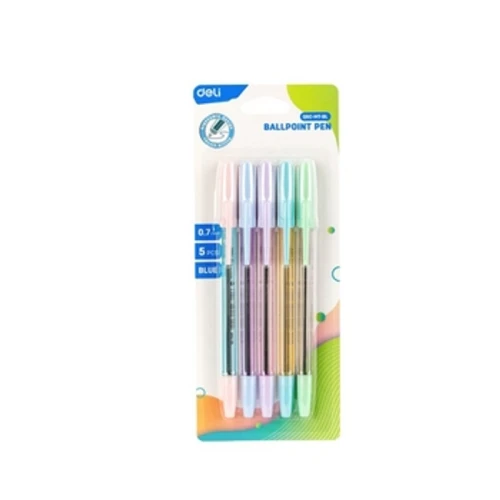 Długopis Deli 0,7mm Pastel niebieski 5 szt. 1779184829797-h2exyc.png
