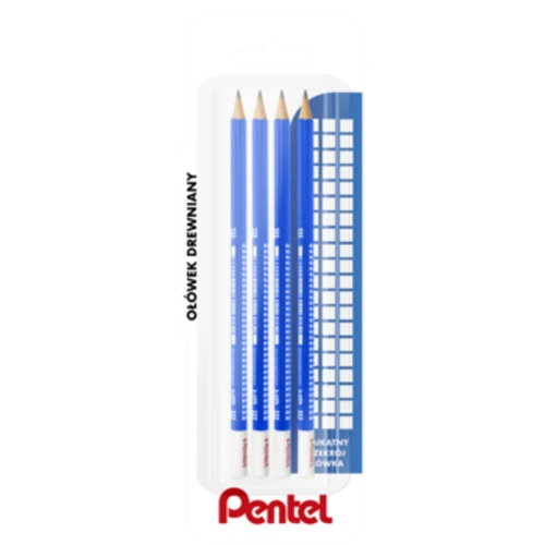 Pentel Ołówki drewniane CB60T-HB x 4 szt. 1779185778039-qtn8i.png