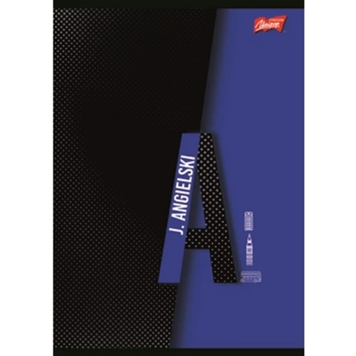Unipap zeszyt okładka laminowana A5, 60 kartek, krata, lakier miejscowy, angielski ze ściągą 1779185781169-q99lu.png