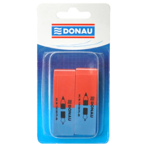 Gumka wielofunkcyjna DONAU 57x19x8mm 2szt blister niebiesko-czerwona 1779185927908-nqotv.png