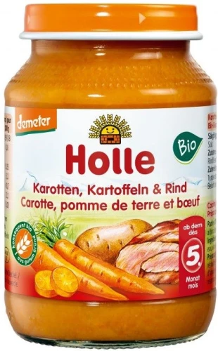 Danie dla niemowląt marchew, ziemniaki i wołowina BIO 190 g Holle 1248_1_4775224.jpg