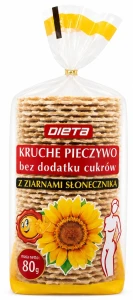 Kruche pieczywo ze słonecznikiem 80 g