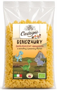 Makaron z pszenicy durum dla dzieci BIO 250 g Dinozaury