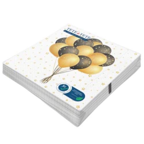 TETE a TETE Serwetki 3 ply 1/4 Lunch 33 cm x 33 cm Flying Balloons 20 szt. 1787573303057-fd10f8.png