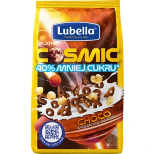 LUBELLA płatki COSMIC rakiety i kółka czekoladowe 350g