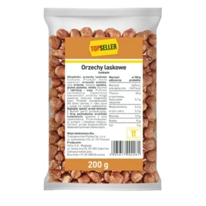 Orzechy laskowe łuskane 200 g TOPSELLER