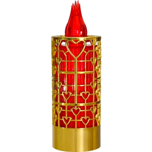Świeca LED ażur 15 cm z bateriami złoto-czerwona 1779183497857-h0cn1.png