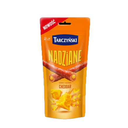 Kabanosy nadziane cheddar Tarczyński 95 g Kabanosy nadziane cheddar Tarczyński 95g