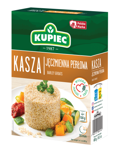 Kasza jęczmienna perłowa Kupiec 4x100g