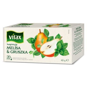 Vitax Inspirations Melisa and Gruszka Herbata ziołowo-owocowa 40 g 20 torebek