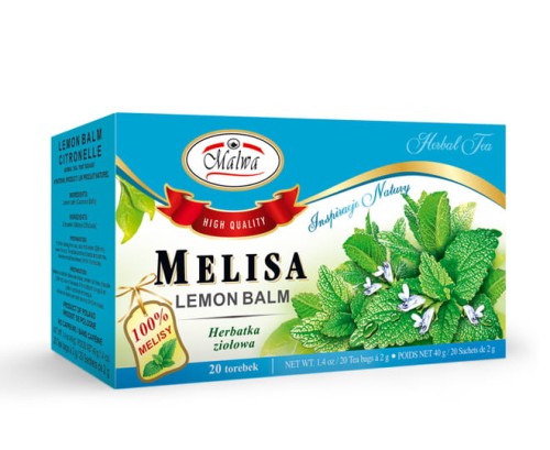 Malwa Herbatka ziołowa Melisa 20 x 1.5 g 065aeffcb71f2cb0118c2e942a6b164f