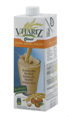 Vitariz Napój ryżowy z orzechami laskowymi BIO 1 l Vitariz Napój ryżowy z orzechami laskowymi BIO 1 l
