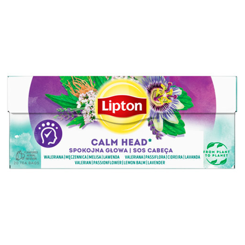 Lipton Herbatka ziołowa z aromatem spokojna głowa 26 g 20 torebek 494aac3307c94a07758634bc1daf06d7