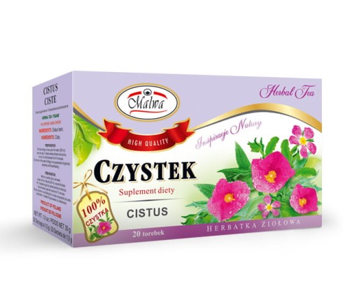 Malwa Herbatka ziołowa Czystek 20x1,5 g 247bef4af8d0641922e326e6d4cb4b22