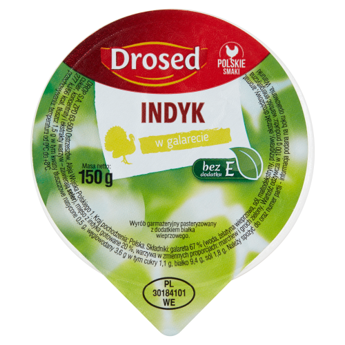 Drosed Indyk w galarecie 150 g 545ddd92844cedec6eaa476df21a960e