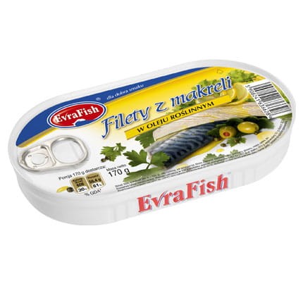 Evrafish filety z makreli w oleju 170 g e5d7acba033aae361e9fdbaa5e6c1e1a