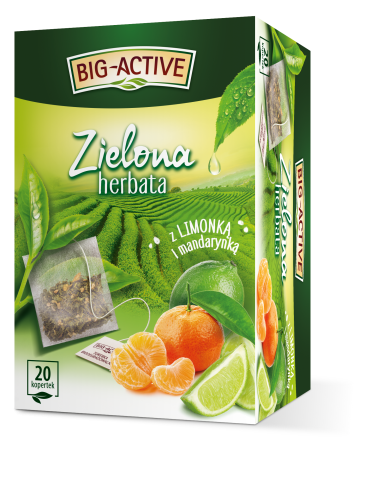 Big-Active - Herbata Zielona Z Limonką I Mandarynką 20Tb X 1,5 g Big-Active - Herbata Zielona Z Limonką I Mandarynką 20Tb X 1.5G