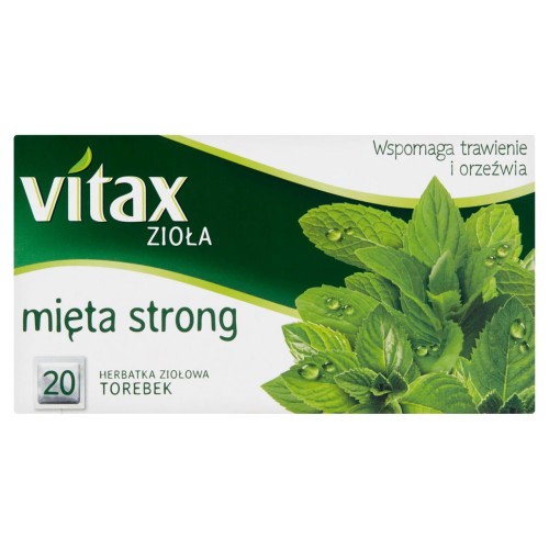 Vitax Zioła Mięta strong Herbata ziołowa 30 g 20 torebek 298002bf8fc123736367e77614d623d1
