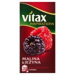 Vitax Inspirations Malina and Jeżyna Herbata ziołowo-owocowa 40 g 20 torebek