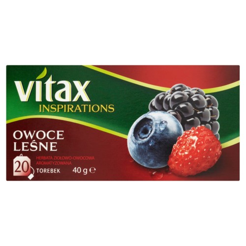Vitax Inspirations Owoce leśne Herbata ziołowo-owocowa 40 g 20 torebek cc290e32df85882824da8390f1ff6aaa