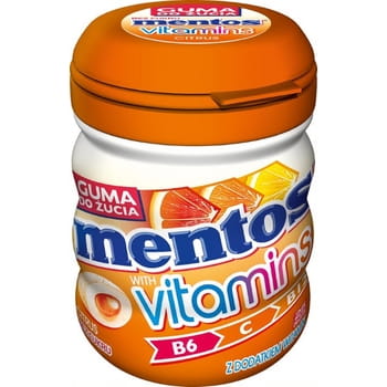 Mentos Guma Do Żucia Z Witaminami O Smaku Owoców Cytrusowych 50 g d1216ceebbc7842b84f77396b9dd4502