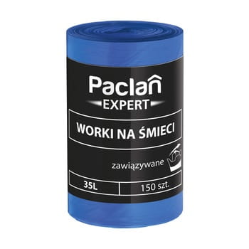 Paclan Expert worki na śmieci wiązane 35 l 150 szt. 182b7e01320b6bb602cf3e9a682b0a62