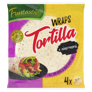 Develey Funtastic Tortilla z ziarnami 250 g 4 sztuki