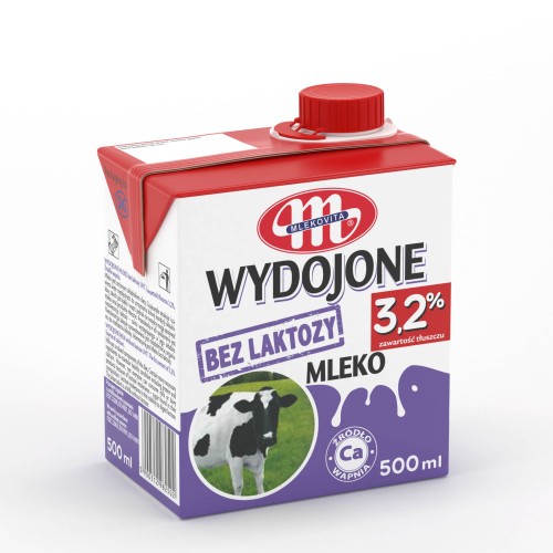 Mlekovita Mleko Wydojone bez laktozy 3.2% 500 ml 2fda0fc20c9b8def81bb3b05da225124
