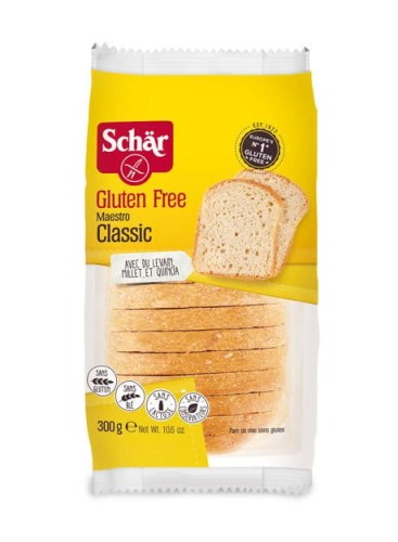 Schär Maestro Classic Bezglutenowy biały chleb pokrojony 300 g 12 sztuk 9bd32f5618a85468ac6f3561f0094fea