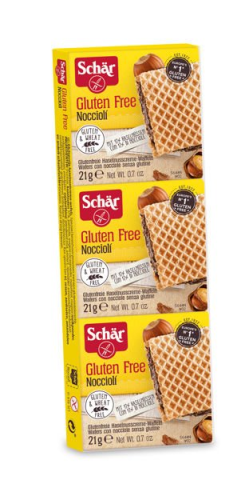 Schar Noccioli Wafelki z kremem z orzechów laskowych 3x 21 g 63 g 36efedc7d4aed5086a196f718efb8095