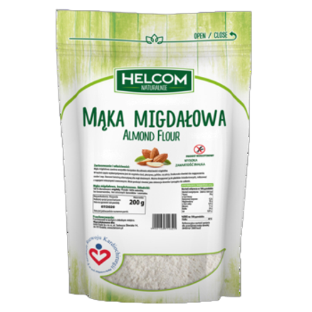 Mąka migdałowa Helcom 200 g Mąka migdałowa Helcom Naturalnie 200 g