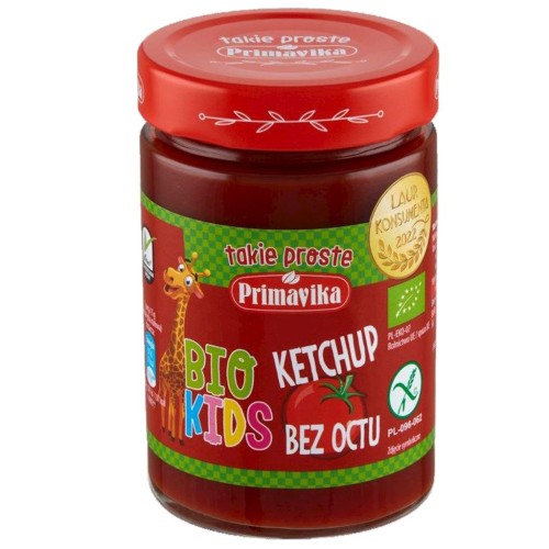 Primaeco Ketchup bez cukru dla dzieci BIO 315 g 0229bd4349a3753905fac4f8f6f738c5