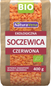 NaturAvena Soczewica czerwona BIO 400 g