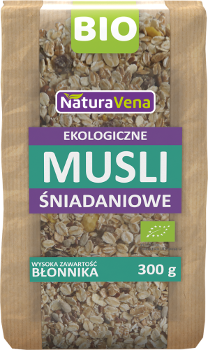 NaturAvena Musli śniadaniowe BIO 300 g 138f8816ea23cfb8490b69401438c790
