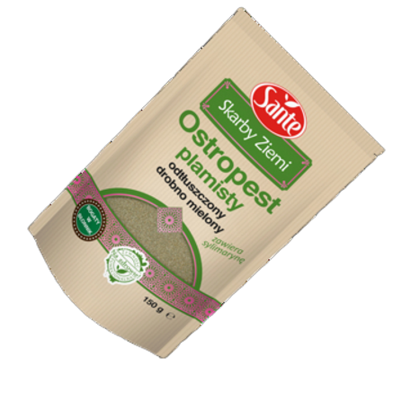 Sante ostropest plamisty odtłuszczony drobno mielony 150 g Sante ostropest plamisty odtłuszczony drobno mielony 150 g