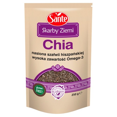 Sante nasiona Chia - szałwia hiszpańska 250 g 9a06cb4470b149252a28498434a877c7