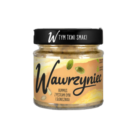 Pasta Warzywna. Wawrzyniec Hummus Z Pestkami Dyni I Słonecznika 180 g Pasta Warzywna. Wawrzyniec Hummus Z Pestkami Dyni I Słonecznika 180G