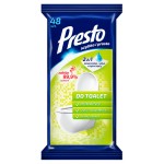 Presto Ściereczki nawilżane do czyszczenia i dezynfekcji toalet 48 sztuk