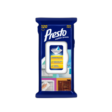 Presto Ściereczki uniwersalne Maxi Pack 120 szt Presto Ściereczki uniwersalne Maxi Pack 120 szt
