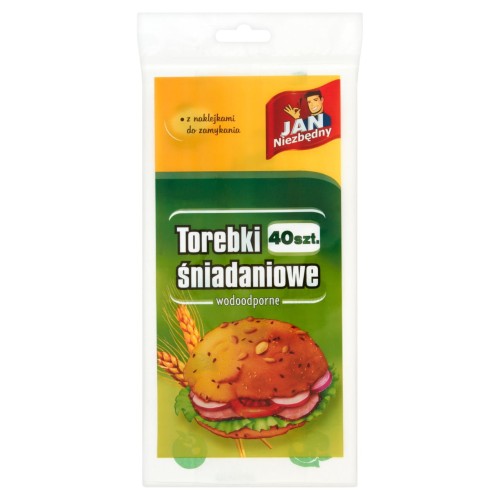 Jan Niezbędny Torebki śniadaniowe wodoodporne 40 sztuk bdc4ae18198f6335e102028939587157