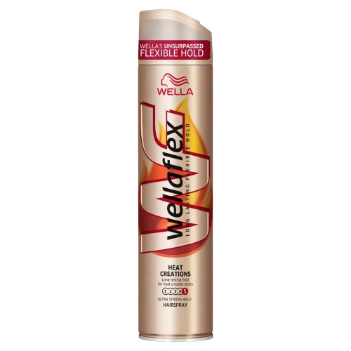Wella Wellaflex Heat Creation Ultra Strong Hold Lakier do włosów 250 ml 9ba772978b1788dcdabafd8a3dc25a3f