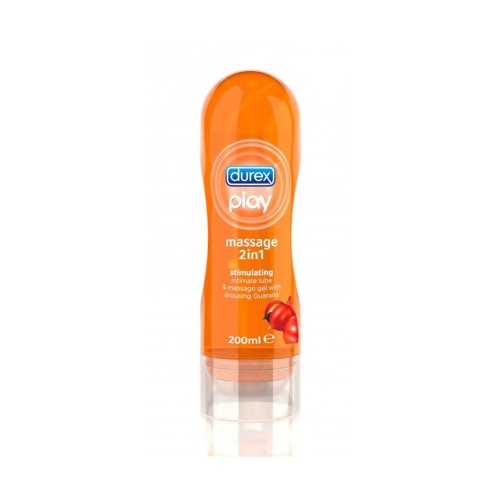 Durex Play 2w1 Żel intymny stymulujący nawilżający i do masażu z pobudzającą guaraną 200 ml d1d84e0e9f9a75553b5c1e7c5a0b7e8e