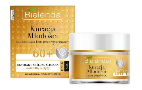Bielenda. Kuracja Młodości Krem Regenerujący 60+ Ze Śluzem Ślimaka i Złotem. 50 ml f774ecbedc1e8bb52f0c4a5bd4f21b1d