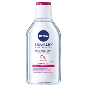 NIVEA MicellAir Skin Breathe Pielęgnujący płyn micelarny do cery suchej 400 ml 2faa862e3d90aa4565dd0665ce2e1f5b