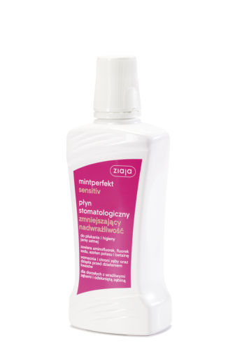 Ziaja Mintperfekt Sensitiv Płyn stomatologiczny zmniejszający nadwrażliwość 500 ml Ziaja Mintperfekt Sensitiv Płyn stomatologiczny zmniejszający nadwrażliwość 500 ml