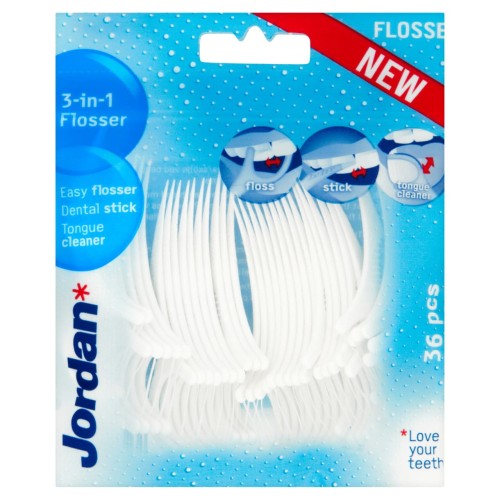 Jordan 3in1 Flosser Nić wykałaczka i czyścik do języka 36 sztuk c3b166a236b71e0f041beadb23dbad86